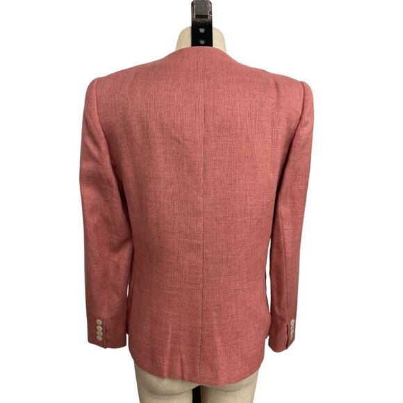 Vintage Evan-Picone Womens Rose Pink Blazer Union Made Jacket - Picture 7 of 10